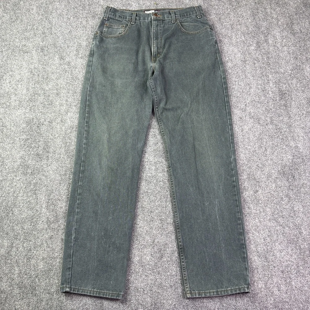 Arizona Mens Loose Fit Jeans 32x33 Green Baggy Straight Y2K Skater Vintage